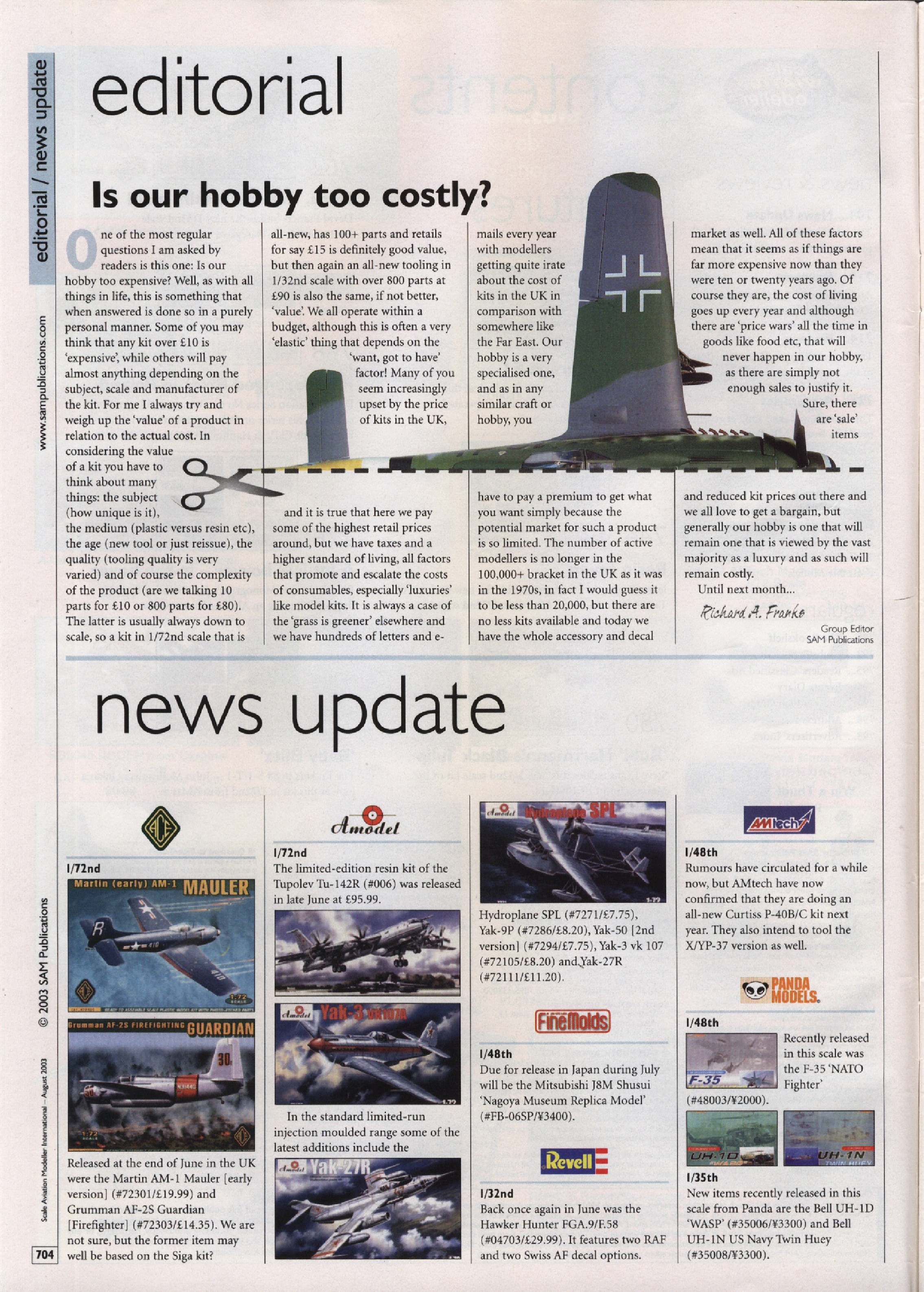 Scale Aviation Modeller International 2003-08